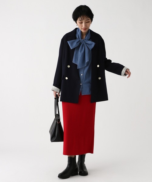 Elura(エルーラ)の「デニムボウタイブラウス/646532(シャツ/ブラウス・レディース・ライトブルー/ブルー・FREE)」の17枚目の写真