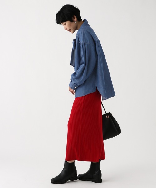 Elura(エルーラ)の「デニムボウタイブラウス/646532(シャツ/ブラウス・レディース・ライトブルー/ブルー・FREE)」の15枚目の写真