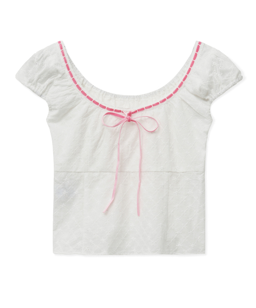 Midnight Move(ミッドナイトムーブ)の「vt lace top (white)(シャツ/ブラウス・レディース・その他・S/M)」の2枚目の写真