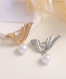 blackdia ocean（ブラックダイヤオーシャン）の「blackdia ocean パール＆ジルコニア ブローチ（ブローチ/コサージュ）」