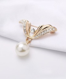 blackdia ocean（ブラックダイヤオーシャン）の「blackdia ocean パール＆ジルコニア ブローチ（ブローチ/コサージュ）」