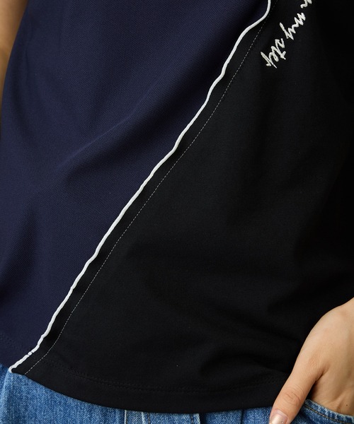 AVIE（アビィ）の「【mien】刺繍デザインTee（Tシャツ/カットソー・レディース・ホワイト/ブラック・38）」の4枚目の写真