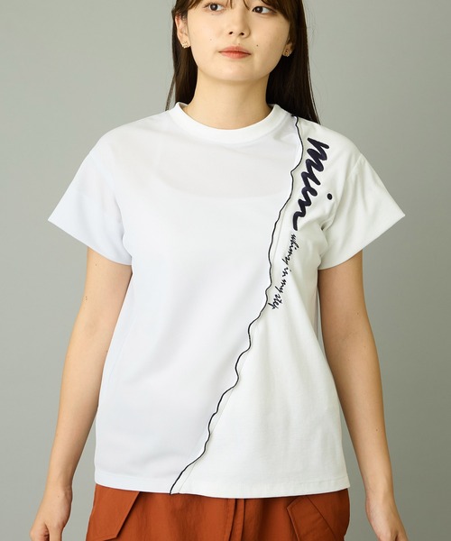 AVIE（アビィ）の「【mien】刺繍デザインTee（Tシャツ/カットソー・レディース・ホワイト/ブラック・38）」の11枚目の写真