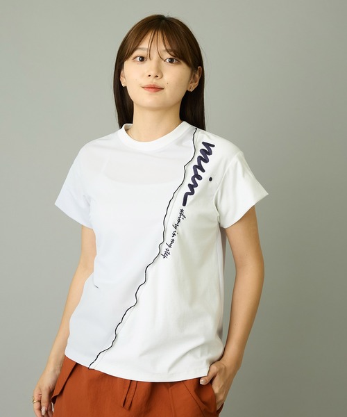 AVIE（アビィ）の「【mien】刺繍デザインTee（Tシャツ/カットソー・レディース・ホワイト/ブラック・38）」の12枚目の写真