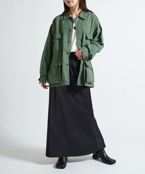 ROTHCO（ロスコ）の「【ROTHCO】ミリタリーシャツブルゾン  BDSH SHIRTS（ミリタリージャケット・レディース・ブラック/カーキ・M/S）」の9枚目の写真