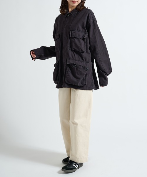 ROTHCO（ロスコ）の「【ROTHCO】ミリタリーシャツブルゾン  BDSH SHIRTS（ミリタリージャケット・レディース・ブラック/カーキ・M/S）」の21枚目の写真