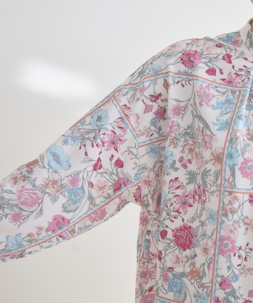 KATHARINE ROSS（キャサリンロス）の「【KATHARINE ROSS】リバイバルアロマプリントブラウス（シャツ/ブラウス・レディース・ネイビー/ピンク・FREE）」の21枚目の写真