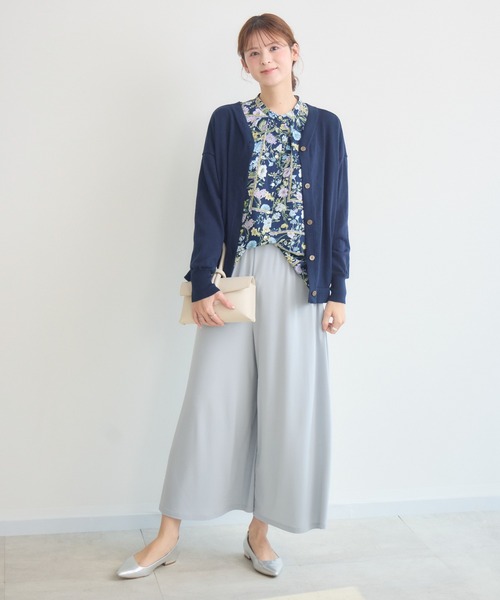 KATHARINE ROSS（キャサリンロス）の「【KATHARINE ROSS】リバイバルアロマプリントブラウス（シャツ/ブラウス・レディース・ネイビー/ピンク・FREE）」の6枚目の写真