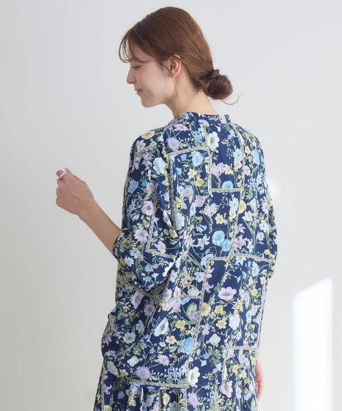 KATHARINE ROSS（キャサリンロス）の「【KATHARINE ROSS】リバイバルアロマプリントブラウス（シャツ/ブラウス・レディース・ネイビー/ピンク・FREE）」の10枚目の写真