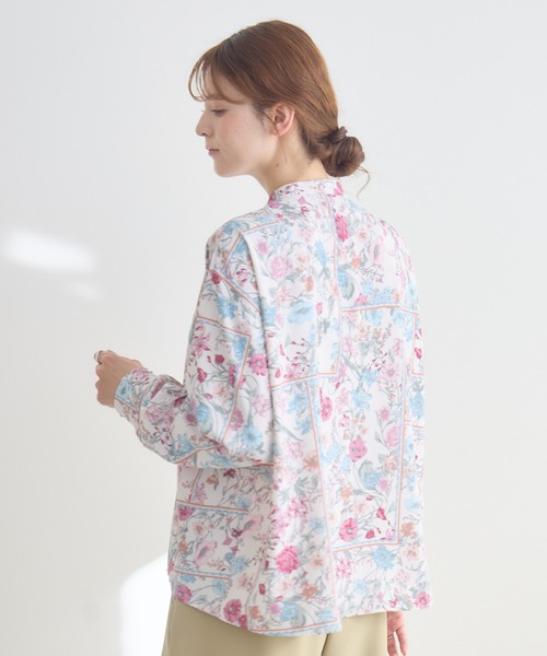 KATHARINE ROSS（キャサリンロス）の「【KATHARINE ROSS】リバイバルアロマプリントブラウス（シャツ/ブラウス・レディース・ネイビー/ピンク・FREE）」の19枚目の写真