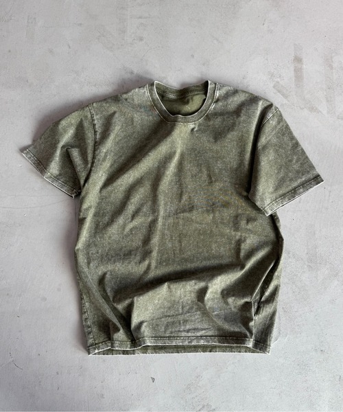 BLANK HOTEL（ブランクホテル）の「S/S Pigment Dyed T-Shirt / ピグメントショートスリーブT（Tシャツ/カットソー・メンズ・パープル/ピンク/カーキ/ブラック/ホワイト/ブルー・M/S/L）」の4枚目の写真