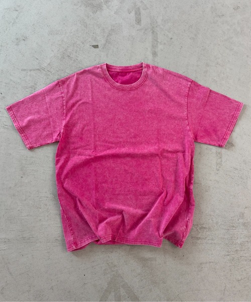 BLANK HOTEL（ブランクホテル）の「S/S Pigment Dyed T-Shirt / ピグメントショートスリーブT（Tシャツ/カットソー・メンズ・パープル/ピンク/カーキ/ブラック/ホワイト/ブルー・M/S/L）」の6枚目の写真