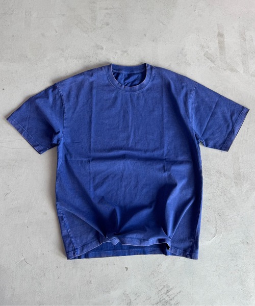 BLANK HOTEL（ブランクホテル）の「S/S Pigment Dyed T-Shirt / ピグメントショートスリーブT（Tシャツ/カットソー・メンズ・パープル/ピンク/カーキ/ブラック/ホワイト/ブルー・M/S/L）」の5枚目の写真