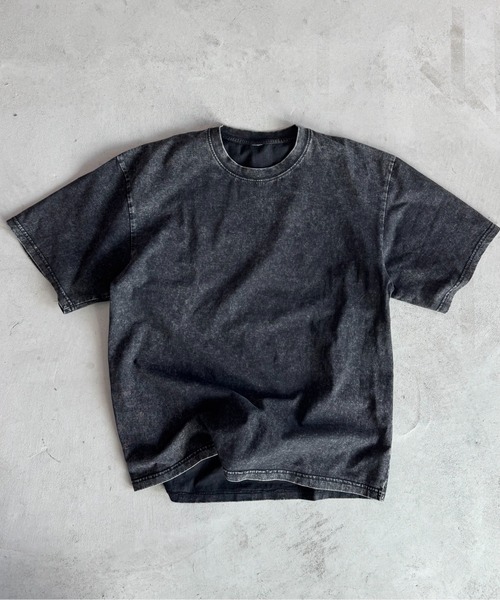 BLANK HOTEL（ブランクホテル）の「S/S Pigment Dyed T-Shirt / ピグメントショートスリーブT（Tシャツ/カットソー・メンズ・パープル/ピンク/カーキ/ブラック/ホワイト/ブルー・M/S/L）」の3枚目の写真
