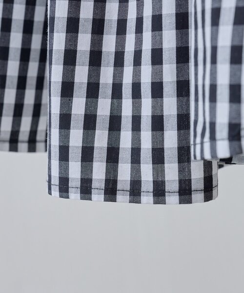 BEARDSLEY（ビアズリー）の「《2/15(日)12：00追加予約》先染めギャザーワンピース（ワンピース・レディース・ネイビー/ブラック・0/1）」の12枚目の写真