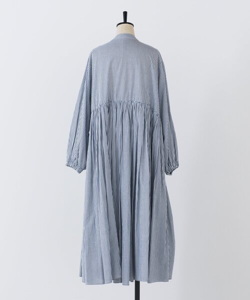 BEARDSLEY（ビアズリー）の「《2/15(日)12：00追加予約》先染めギャザーワンピース（ワンピース・レディース・ネイビー/ブラック・0/1）」の15枚目の写真