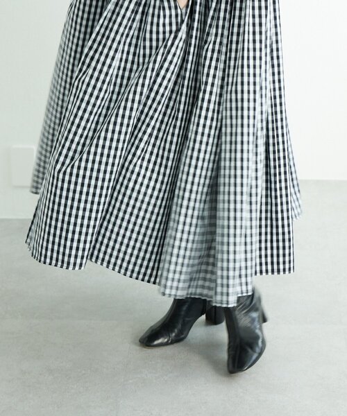 BEARDSLEY（ビアズリー）の「先染めギャザーワンピース（ワンピース・レディース・ネイビー/ブラック・0/1）」の19枚目の写真