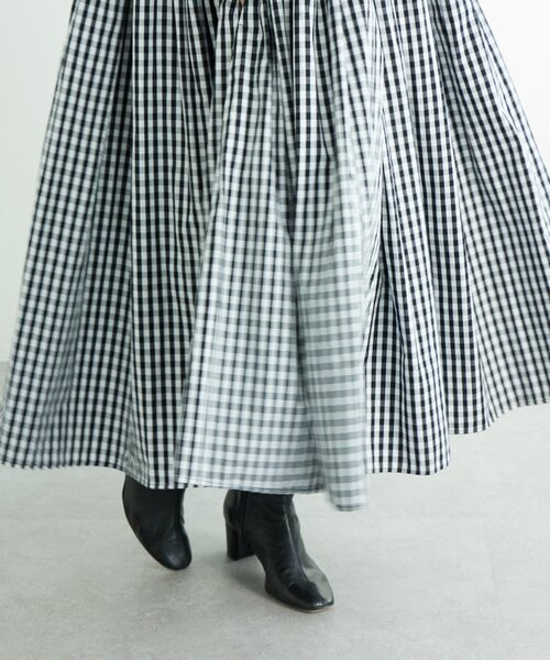 BEARDSLEY（ビアズリー）の「先染めギャザーワンピース（ワンピース・レディース・ネイビー/ブラック・0/1）」の20枚目の写真