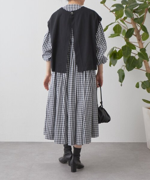 セール】先染めギャザーワンピース（ワンピース）｜BEARDSLEY