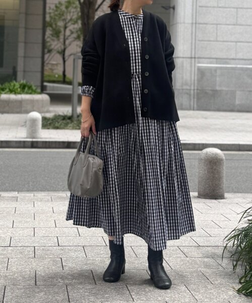 セール】先染めギャザーワンピース（ワンピース）｜BEARDSLEY