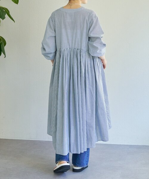 セール】先染めギャザーワンピース（ワンピース）｜BEARDSLEY