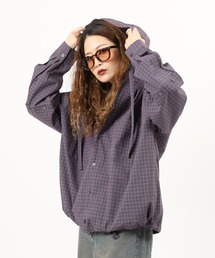 ATELANE（アテレーン）の「ATELANE /グラフチェック/フーデットパーカー（パーカー）」