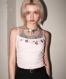 IMARI（イマリ）の「【 IMARI / イマリ 】 アイレット レイヤード キャミソール（キャミソール）」