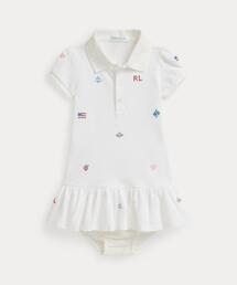 POLO RALPH LAUREN CHILDRENSWEAR（ポロ ラルフ ローレン チルドレンズウェア）の「エンブロイダリー コットン ポロ ドレス & ブルマー（その他ベビーウェア）」