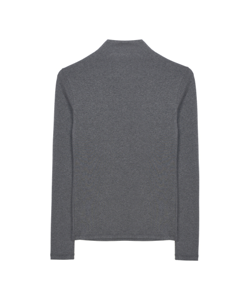 NICK&NICOLE（ニックアンドニコール）の「[ESSENTIAL] HIGH NECK SLIM TOP_CHARCOAL（Tシャツ/カットソー・レディース・その他・FREE）」の5枚目の写真