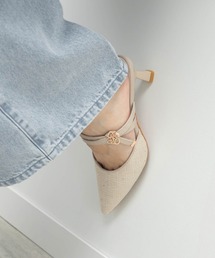 RANDA（ランダ）の「モノグラムパールミュールパンプス（パンプス）」