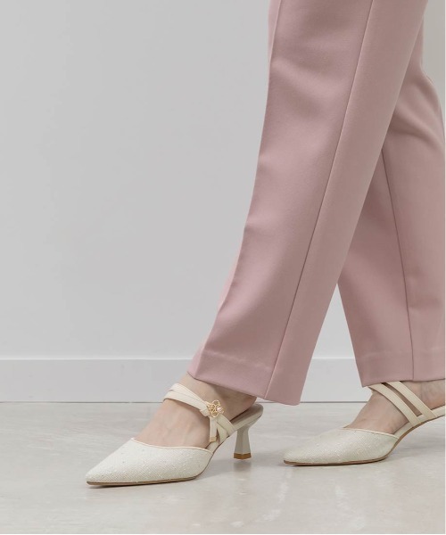 RANDA（ランダ）の「モノグラムパールミュールパンプス（パンプス・レディース・ブラック/アイボリー/ベージュ・M/L/S/LL）」の11枚目の写真