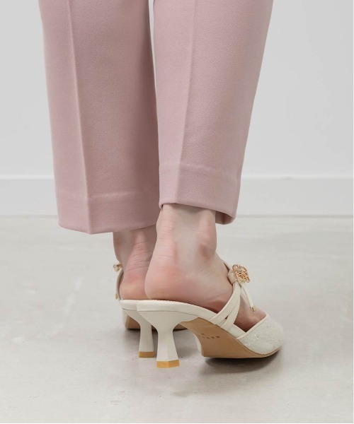 RANDA（ランダ）の「モノグラムパールミュールパンプス（パンプス・レディース・ブラック/アイボリー/ベージュ・M/L/S/LL）」の15枚目の写真