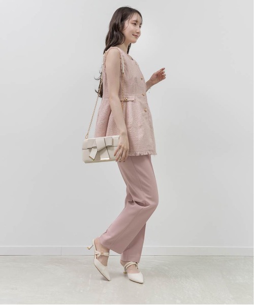 RANDA（ランダ）の「モノグラムパールミュールパンプス（パンプス・レディース・ブラック/アイボリー/ベージュ・M/L/S/LL）」の19枚目の写真