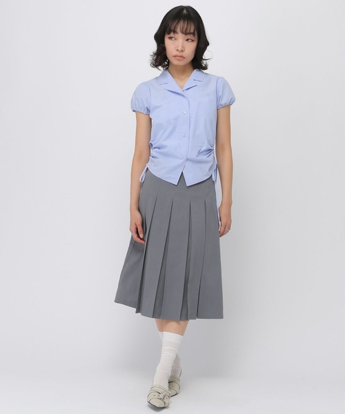 3.3 Field Trip （3.3フィールドトリップ）の「3.3 Field Trip／プリーツミディスカート（スカート・レディース・チャコール/ライトグレー・MEDIUM/SMALL）」の17枚目の写真