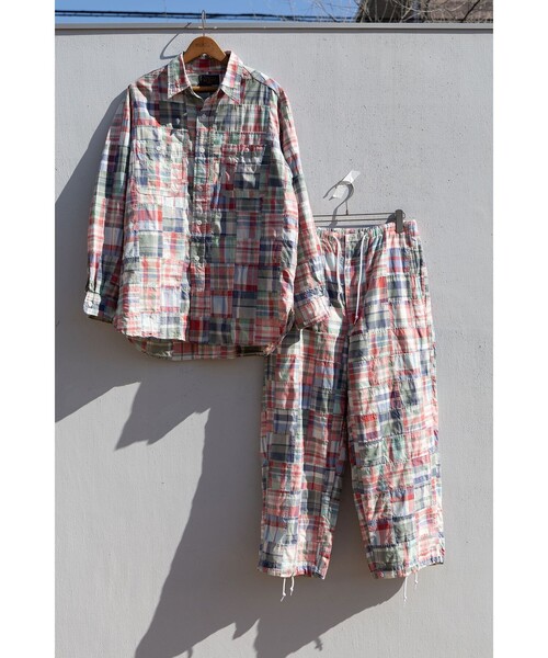 BEAMS PLUS(ビームスプラス)の「MIL Easy Patchwork Madras(その他パンツ・メンズ・ピンク・X-LARGE/MEDIUM/SMALL)」の3枚目の写真