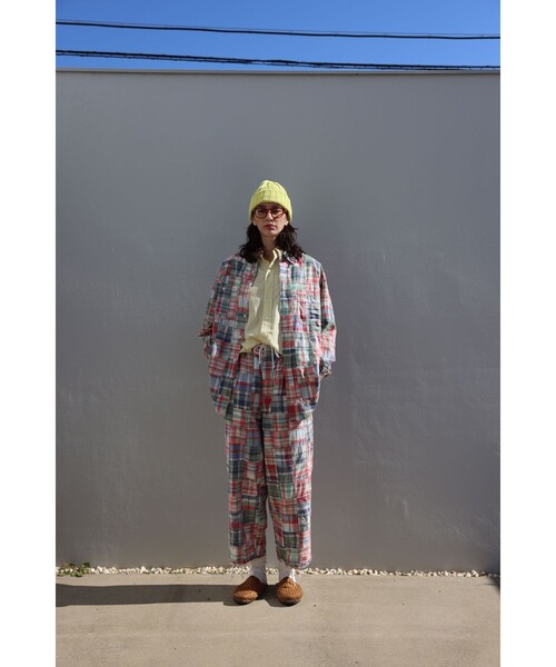 BEAMS PLUS(ビームスプラス)の「MIL Easy Patchwork Madras(その他パンツ・メンズ・ピンク・X-LARGE/MEDIUM/SMALL)」の4枚目の写真
