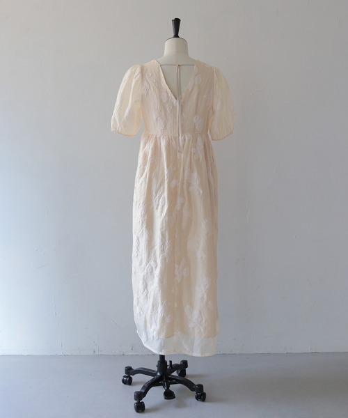 CLEIO（クレイオ）の「【CLEIO】チューリップジャガードワンピース  TULIP JACQUARD DRESS（ワンピース・レディース・ネイビー/アイボリー・FREE）」の22枚目の写真