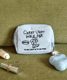 BALLOON FRIENDS（バルーンフレンズ）の「キャリーライト刺繍ポーチスカイブルー（ポーチ）」