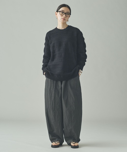 Curensology(カレンソロジー)の「Curensology(カレンソロジー)/サルファーダイドロストパンツ(その他パンツ・レディース・ベージュ/ダークブラウン/グレー・FREE)」の18枚目の写真