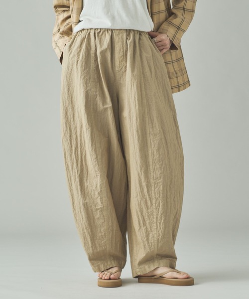 Curensology(カレンソロジー)の「Curensology(カレンソロジー)/サルファーダイドロストパンツ(その他パンツ・レディース・ベージュ/ダークブラウン/グレー・FREE)」の6枚目の写真