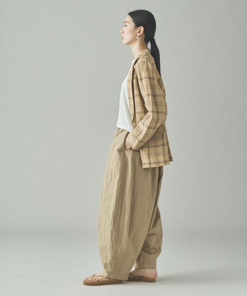 Curensology(カレンソロジー)の「Curensology(カレンソロジー)/サルファーダイドロストパンツ(その他パンツ・レディース・ベージュ/ダークブラウン/グレー・FREE)」の10枚目の写真