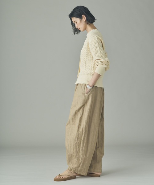 Curensology(カレンソロジー)の「Curensology(カレンソロジー)/サルファーダイドロストパンツ(その他パンツ・レディース・ベージュ/ダークブラウン/グレー・FREE)」の5枚目の写真