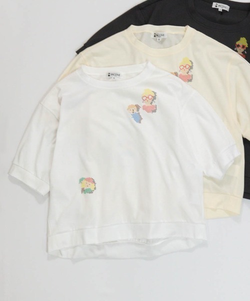 STUDIO PICONE(スタジオピッコーネ)の「ピクセルピコUV速乾プルオーバー(Tシャツ/カットソー・レディース・グレー/ベージュ/ホワイト・M/L/LL)」の2枚目の写真