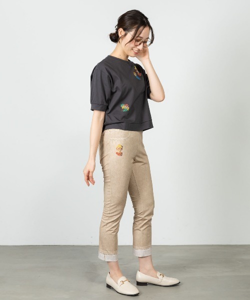 STUDIO PICONE(スタジオピッコーネ)の「ピクセルピコUV速乾プルオーバー(Tシャツ/カットソー・レディース・グレー/ベージュ/ホワイト・M/L/LL)」の16枚目の写真