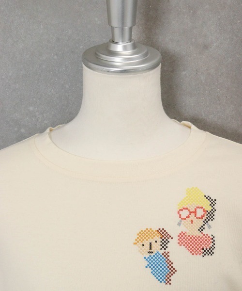 STUDIO PICONE(スタジオピッコーネ)の「ピクセルピコUV速乾プルオーバー(Tシャツ/カットソー・レディース・グレー/ベージュ/ホワイト・M/L/LL)」の17枚目の写真