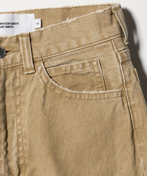 JANESMITH(ジェーンスミス)の「<JANE SMITH >ヘビーダッククロス 5ポケット パンツ(その他パンツ・レディース・ブラック/ベージュ・25/24)」の4枚目の写真