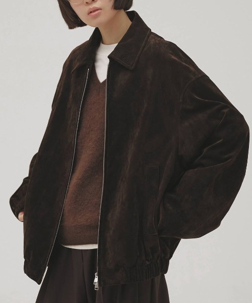 【TODAYFUL/トゥデイフル】Suede Zip Blouson/スウェードジップブルゾン