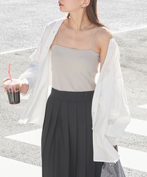 BONLECILL（ボンルシール）の「【接触冷感/抗菌防臭】カップ付きダブルストラップベアキャミソール（キャミソール）」