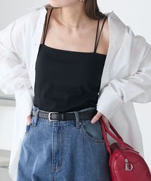 BONLECILL（ボンルシール）の「カップ付きダブルストラップベアキャミソール 【接触冷感/抗菌防臭】（キャミソール）」