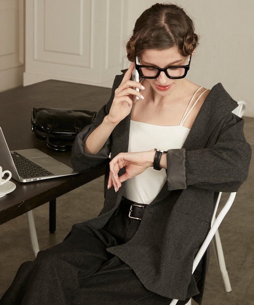 BONLECILL（ボンルシール）の「【接触冷感/抗菌防臭】カップ付きダブルストラップベアキャミソール（キャミソール・レディース・ブラック/モカ/オレンジ/ネイビー/ベージュ/ピンク/レッド/ブラウン/ミント/グレー/ブルー/チャコールグレー/アイボリー/ブラック系1・L/LL/M/S）」の18枚目の写真